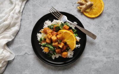 Tofu à l’orange et au gingembre