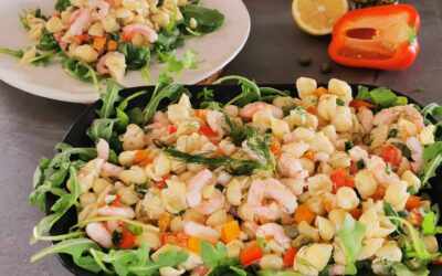 Salade de pâtes et crevettes