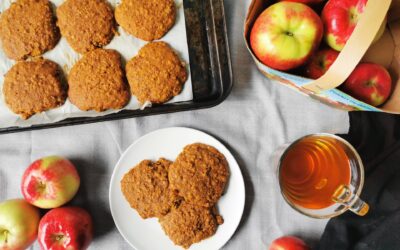 Galettes aux pommes, mélasse et avoine