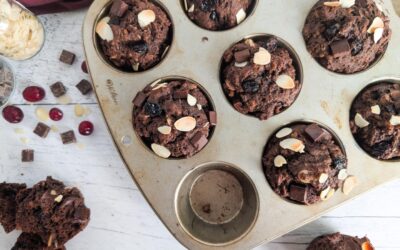Muffins choco-canneberges